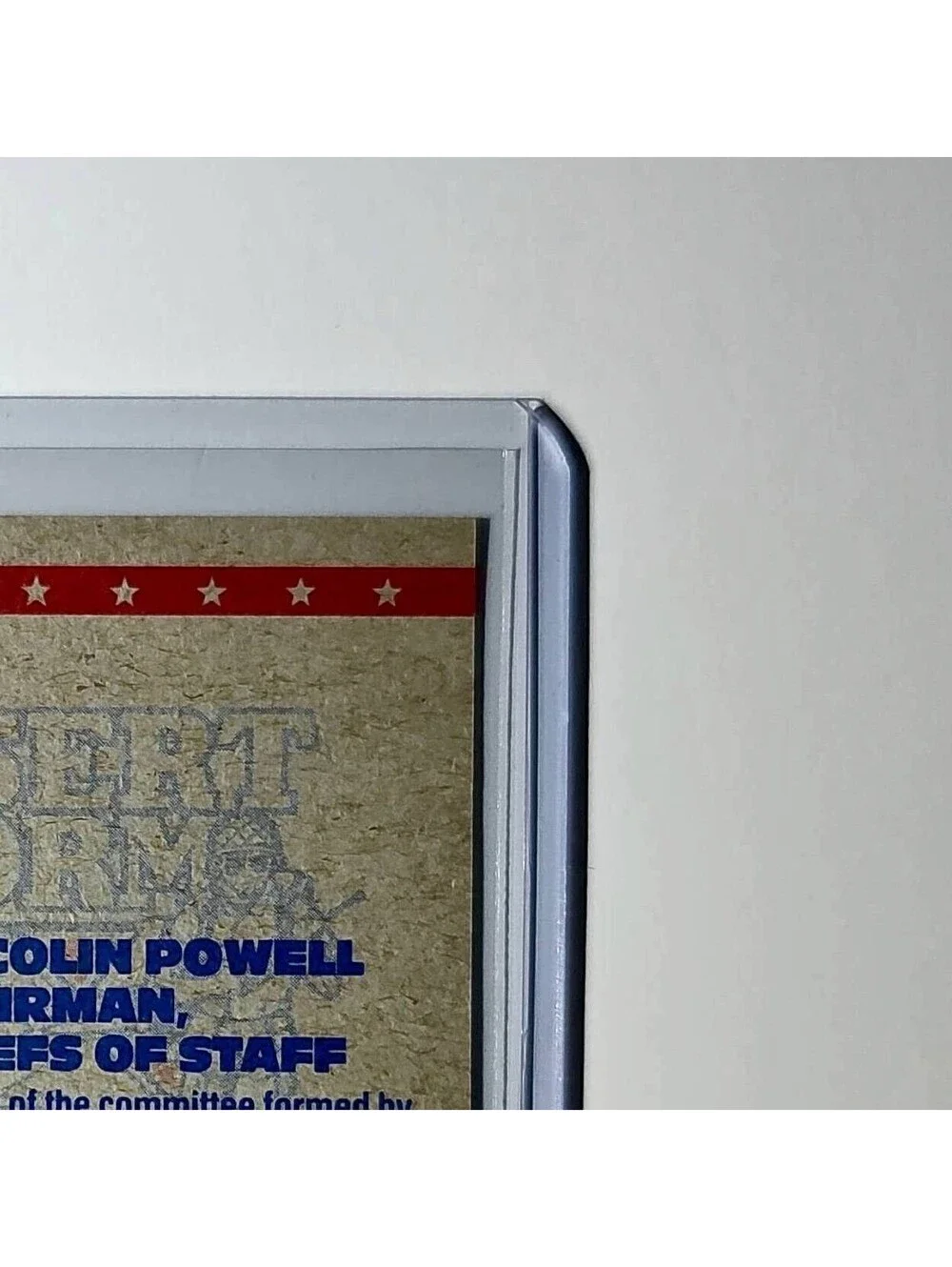 General Colin Powell 1991 Topps Desert Storm #2 Card - Picture 8 of 10